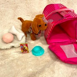 My Life Dog Carrier with Puppy & accessories